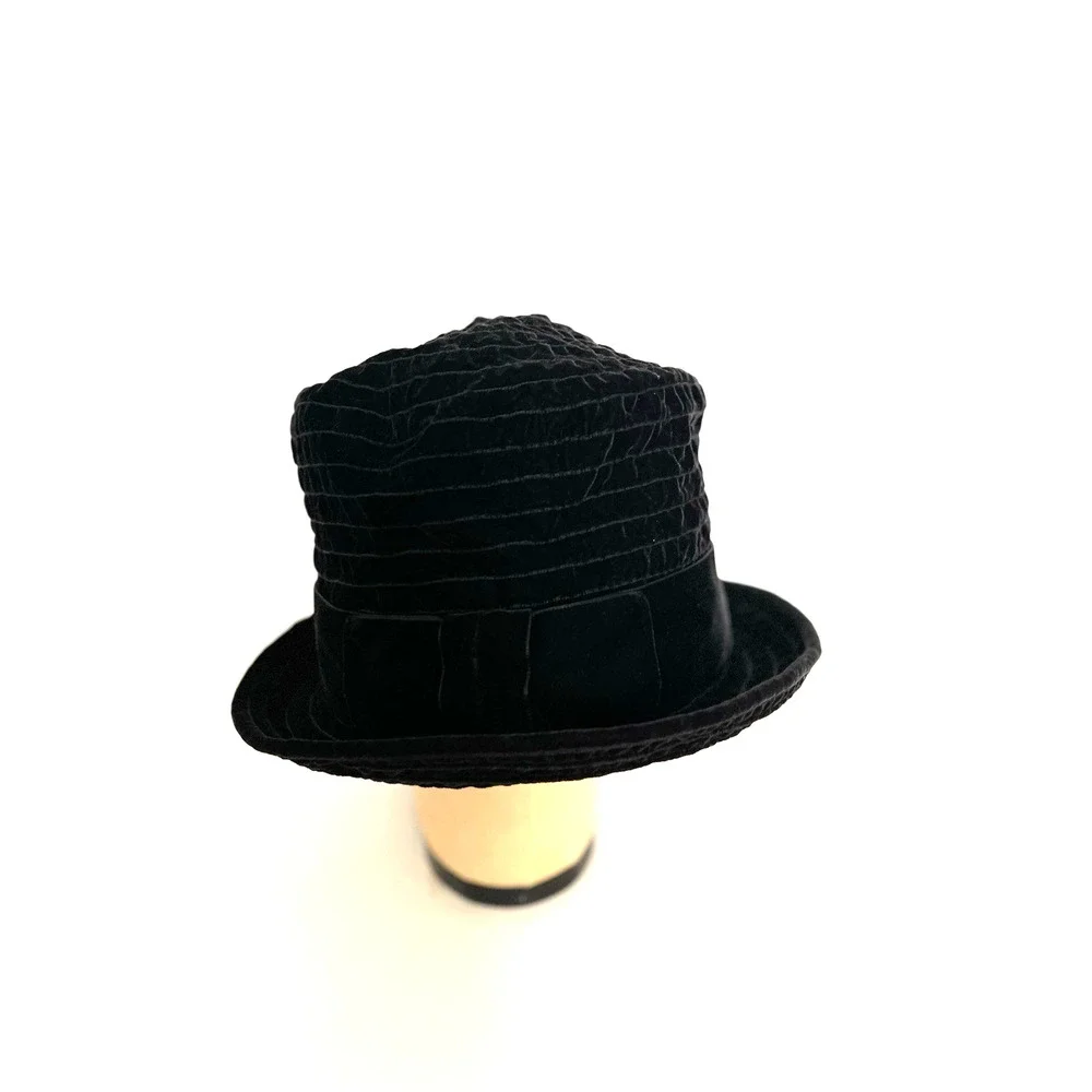 JACQUES LE CORRE PARIS BLACK VELVET HAT SIZE M, NEW WITH TAGS, MADE IN FRANCE
